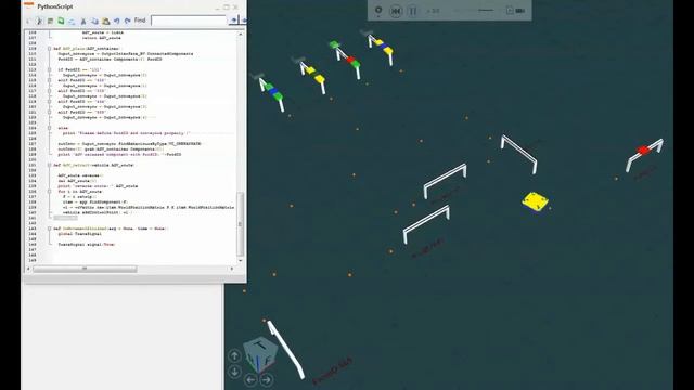 03 a simple AGV simulation with python API controller смотреть онлайн