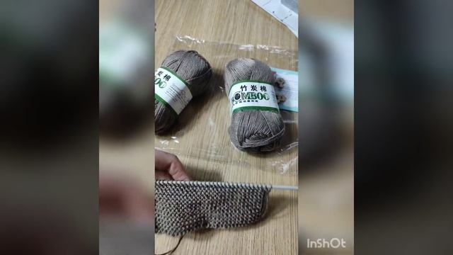 Пряжа для пуловера с АлиЭкспресс.Бамбук+хлопок. #inshot. тренды в вязании. пряжа для вязания. смотреть онлайн