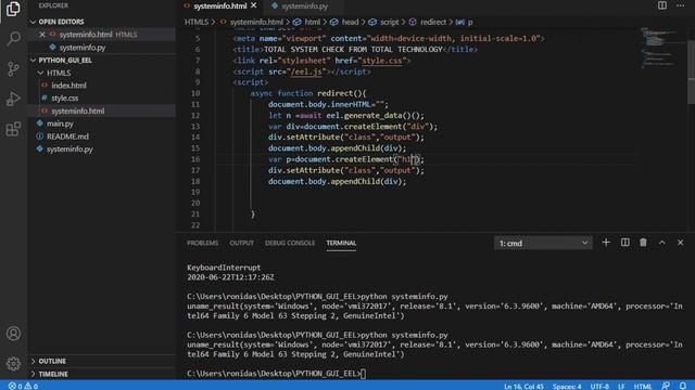 Python EEL Gui App |System Utility App Using Python , Html, Css, javascript|Part:2 смотреть онлайн