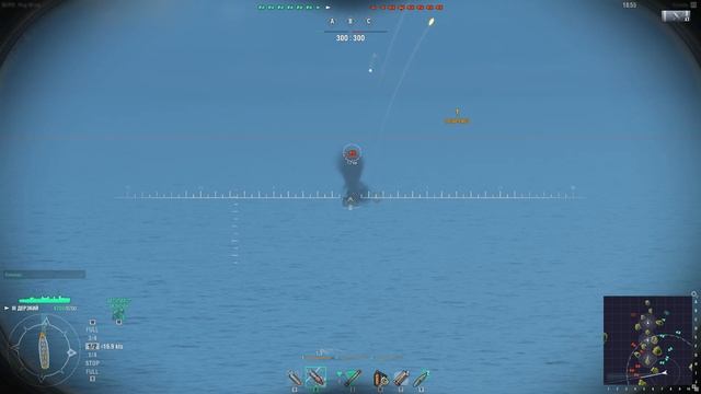 World of Warships - эсминец Дерзкий смотреть онлайн