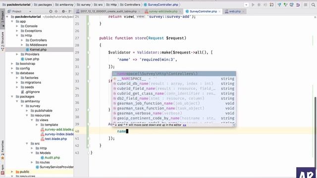 Form and creating database entry from Laravel package - step 4 смотреть онлайн