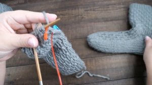 Мужские носки спицами на основе резинки ?