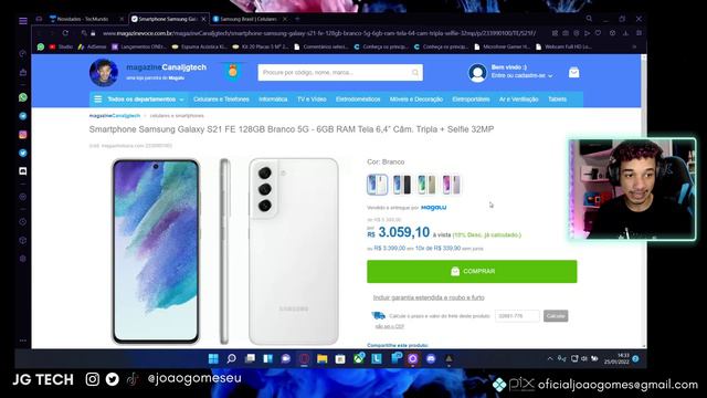 AGORA SIM!! Galaxy S21 FE + BUDS 2 + Carregador 25W (R$2999) смотреть онлайн