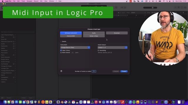 Midi Keyboard Setup in Logic Pro X смотреть онлайн
