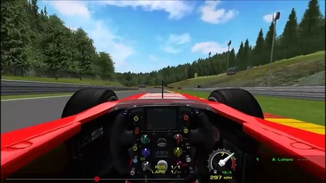 Ferrari 248 F1 onboard Lap Spa rFactor смотреть онлайн
