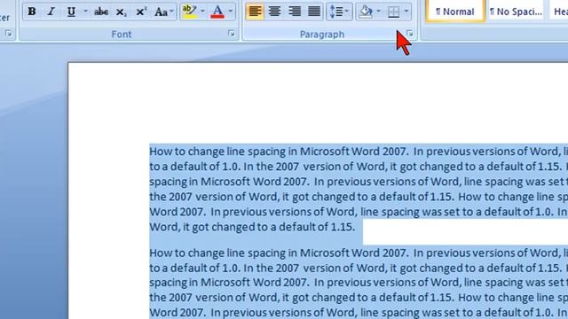 How to change line spacing in Microsoft Word 2007 смотреть онлайн