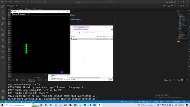 #SnakeGame en #Python con #tkinter смотреть онлайн