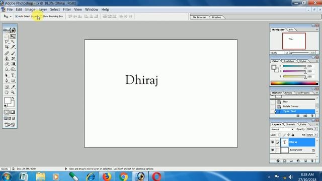Text border in Photoshop 7.0 || how to make photo border in photoshop 7.0 [hindi] 2018 смотреть онлайн