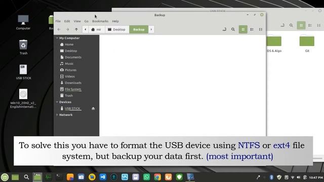 How to Fix "Error while copying" - (File too large) | Linux Mint | Ubuntu | Debian смотреть онлайн