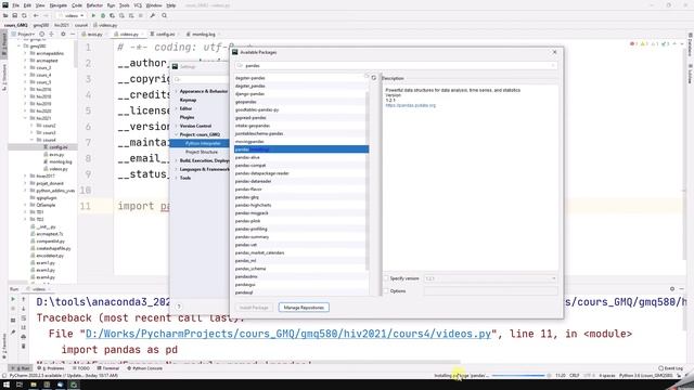 Premiers pas avec Pandas en Python 3 et Anaconda смотреть онлайн