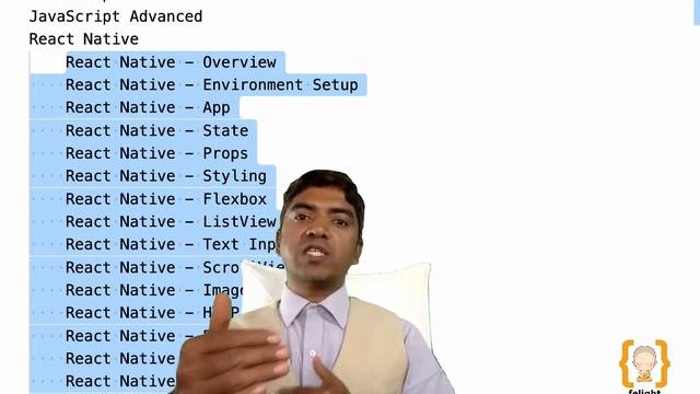 React Native Online course by Vinay Hoysala Sir at Felight смотреть онлайн