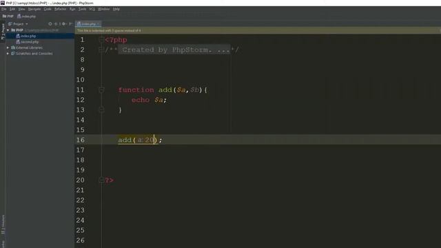 Arguments and return type in PHP смотреть онлайн
