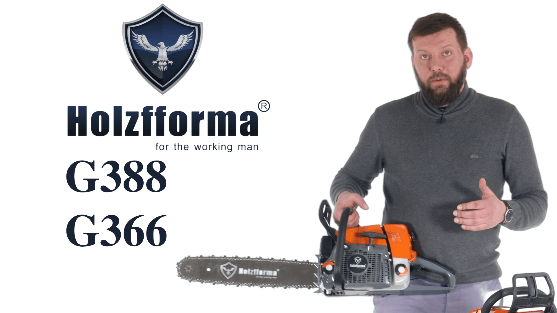 Обзор и сравнение на бензопилы Holzfforma G366 и G388 смотреть онлайн