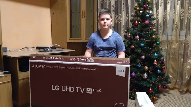Распаковка телевизора LG