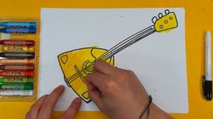Как нарисовать БАЛАЛАЙКУ урок рисования