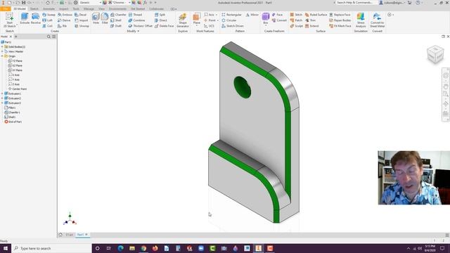 E1 Autodesk Inventor 2021 - Basics Tutorial for Beginners w/Training Guide смотреть онлайн