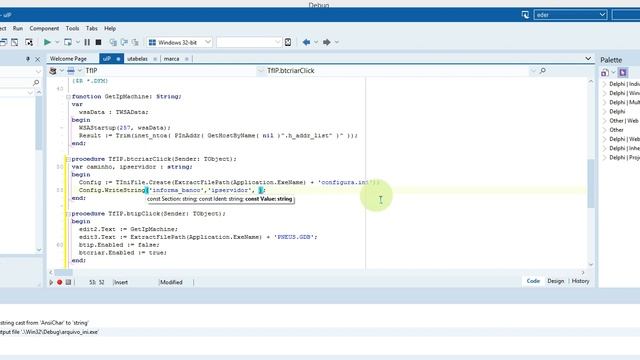 Criando Arquivo INI Para Conexão do Banco de Dados - Delphi 10.3 смотреть онлайн