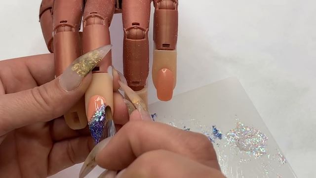Young Nails Nail Demo - Gel Glitter Fade Nail Design - Gel Nails смотреть онлайн
