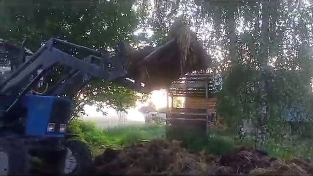 Вилы для рулонов и навоза на мтз. под заказ! смотреть онлайн