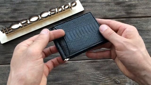 Зажим из кожи питона P0024B смотреть онлайн