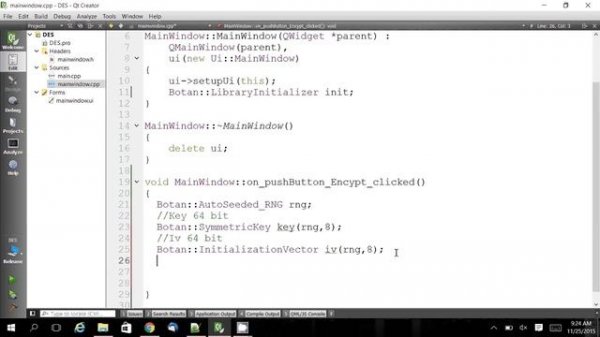 C++ QT DES Algorithm