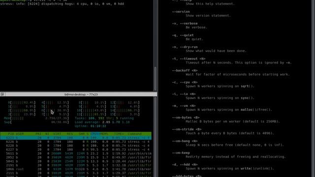 Stress your CPU in Linux in ONE COMMAND смотреть онлайн
