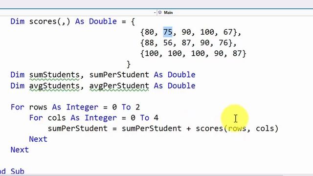 Visual Basic - Multidimensional Arrays смотреть онлайн
