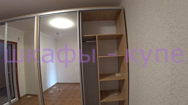 Шкаф-купе Дуб сонома. 2 в одном. Киев. L - 3400. W - 600. h - 2400. смотреть онлайн