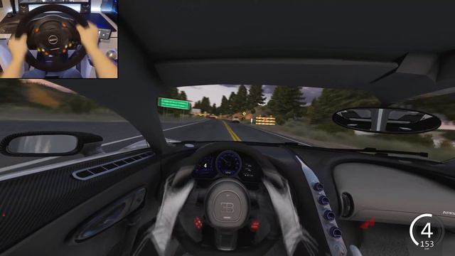 Bugatti Centodieci in LA Canyons - Assetto Corsa | Thrustmaster T300 RS смотреть онлайн