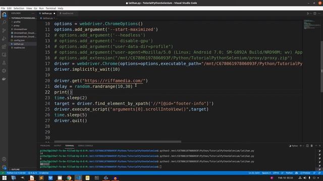 Bikin Bot Web Automation Python Selenium | Random Delay | Tutorial Belajar Python Untuk Pemula смотреть онлайн