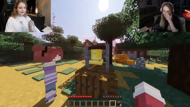 КАК ЛИНА И ДАША ПРОХОДИЛИ МАЙНКРАФТ | СМ #4 смотреть онлайн