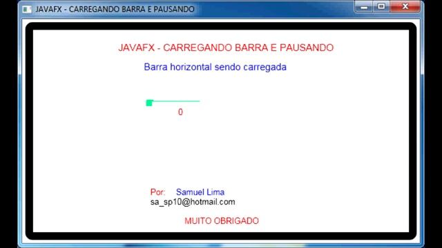 JAVAFX - CARREGANDO BARRA E PAUSANDO смотреть онлайн