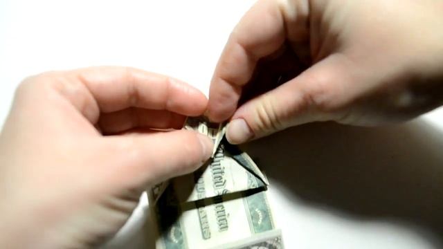 Christmas Money Deer Origami 1 Dollar Tutorial DIY Folded No glue смотреть онлайн