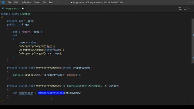 Property name from lambda expression in C# смотреть онлайн