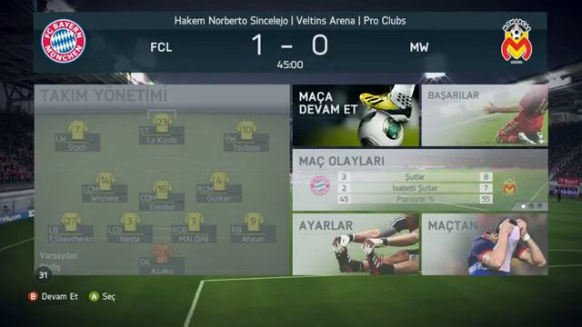 Fifa 14 Pro Club MW- 2.Maç смотреть онлайн