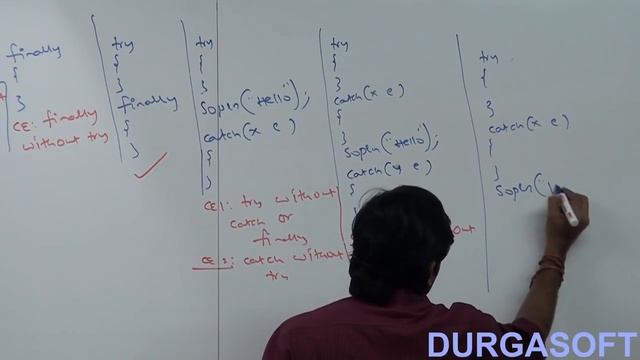 various possible combinations of try catch finally смотреть онлайн