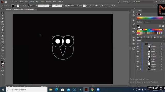 How to make minimal logo in illustrator? adobe photoshop, adobe illustrator. смотреть онлайн