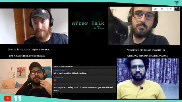 After Talk Podcast #04 - Justin Schroeder | Vue Formulate & Atharva Sharma | Independent consultant смотреть онлайн