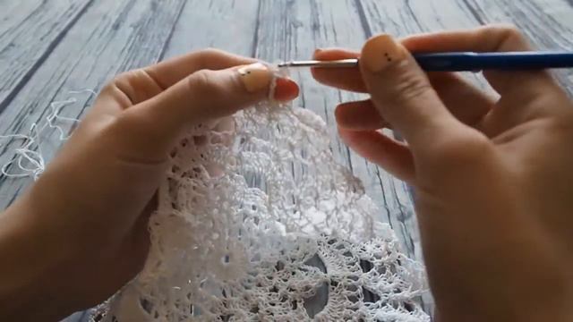 Ажурная салфетка крючком смотреть онлайн