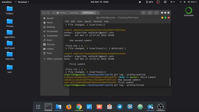 lesson #11 - git log command смотреть онлайн