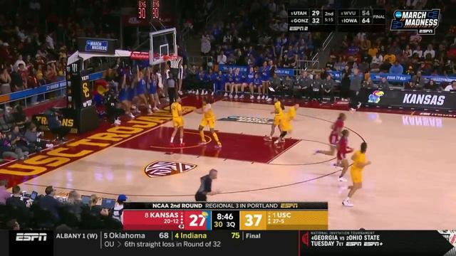 #1 USC vs Kansas Highlights | 2024 NCAA Women's Basketball Championship | College Basketball смотреть онлайн