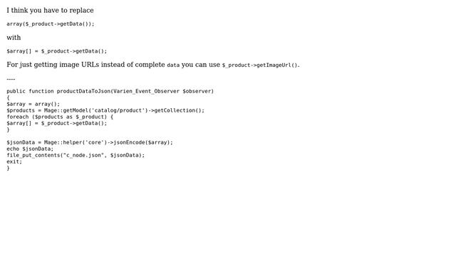 Magento: Not getting product image urls of all products in json file? (3 Solutions!!) смотреть онлайн