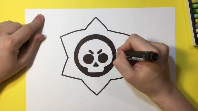 БРАВЛ СТАРС / Как нарисовать БРАВЛ СТАРС / логотип / Brawl Stars