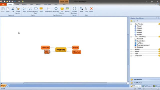 Mind mapping using Mind Maple Lite смотреть онлайн