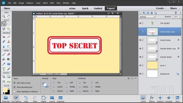 How You Can Create a Rubber Stamp Text Effect in Photoshop Elements смотреть онлайн