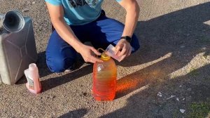 Разбавление бензина для #jawa