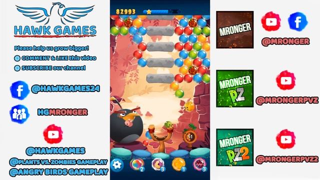 Angry Birds Stella POP Bubble Shooter Level 301 - Walkthrough, No Boosters смотреть онлайн