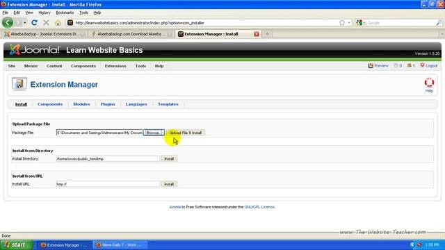 How To Make A Full Backup Of A Joomla 1.5 Website - Using Akeeba Backup смотреть онлайн