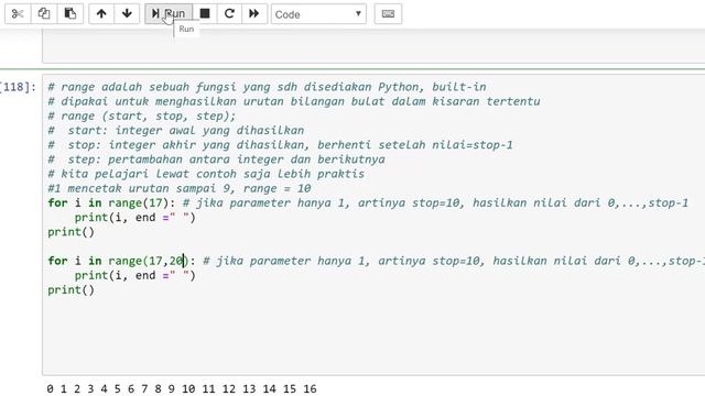 Tutorial Python - fungsi range смотреть онлайн