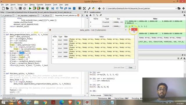 Sequential forward selection with Stratified sampling implemented in python from scratch(Hindi expl смотреть онлайн